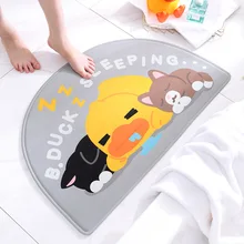 Мультфильм Милая желтая утка домой входная дверь коврик Ванная комната Нескользящие ковер 50x80 см