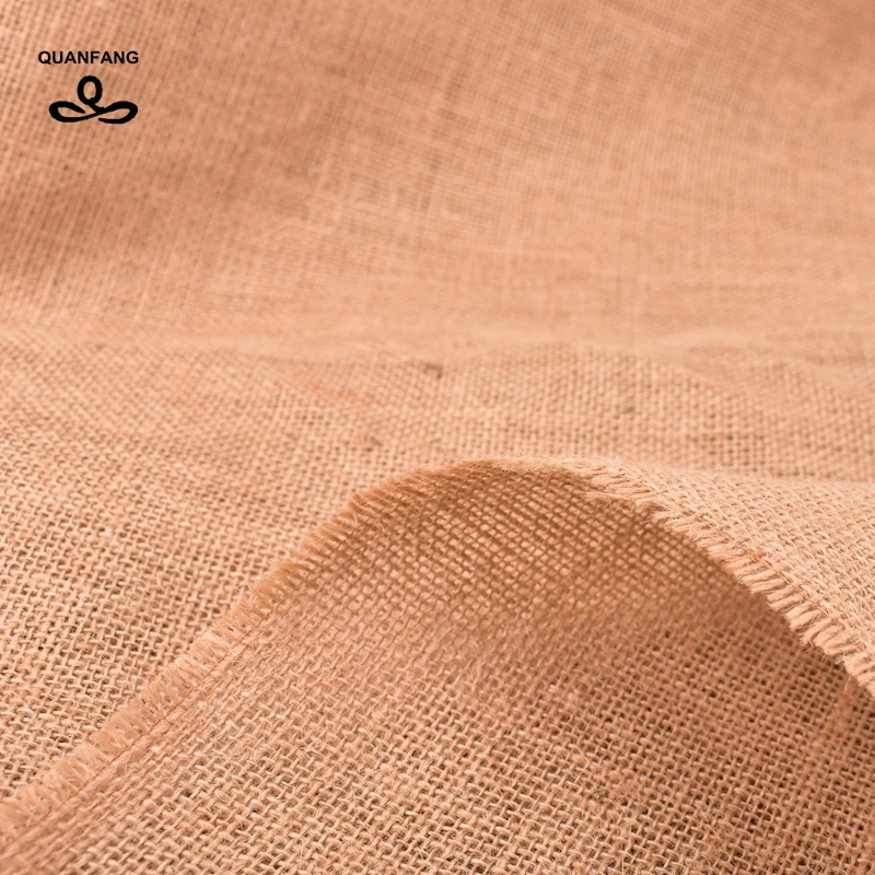 QUANFANG натуральная Экологичная Джутовая Ткань Льняная для DIY ручной работы скатерть сумка для хранения Рождественское украшение 50x160 см/шт 5050