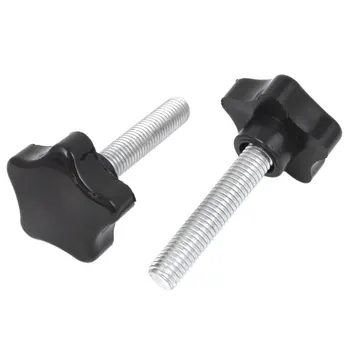 

2 pcs M10 x 50mm Threaded Star Adjusting Screw 38mm Dia