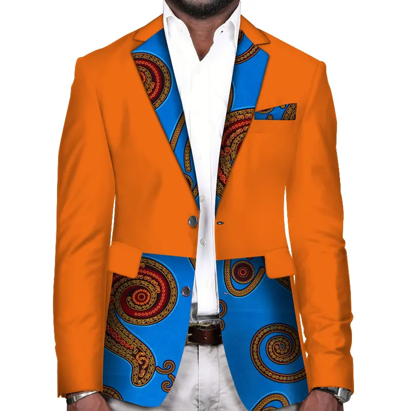 Dashiki Мужская Куртка Блейзер Bazin богатая африканская мужская одежда с Африканским