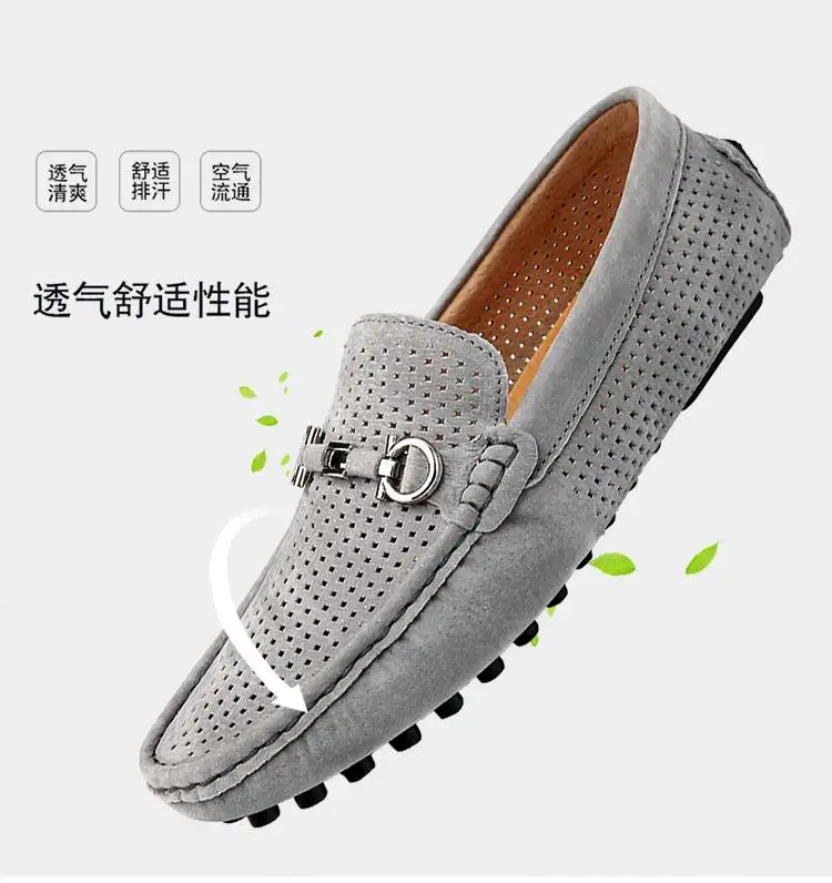 Mocasines Hombre летний просвещающееся Для мужчин, лоуферы, туфли на плоской подошве повседневная обувь Для мужчин; дышащие слипоны; кожаные мокасины, обувь для вождения, синий