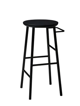 

Nordic Bar Chair Iron Solid Wood European Bar Chair Bar Stool Modern Simple Chair Bar Chair High Foot Stool
