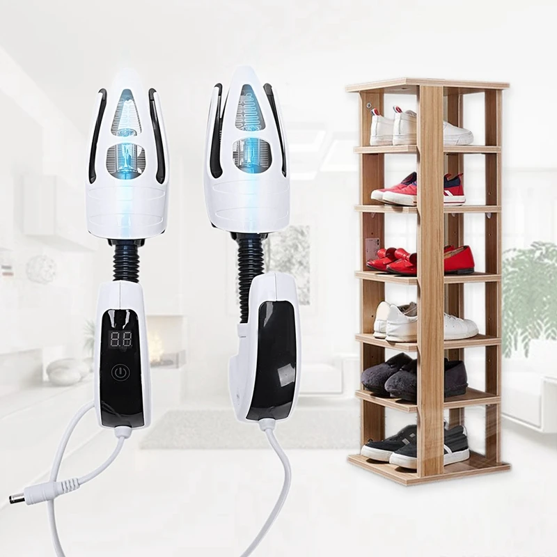 

Electric Shoe Dryer Deodorant UV Shoe Sterilizer LED Screen Timer Press Switch Shoe Dryer UK Plug