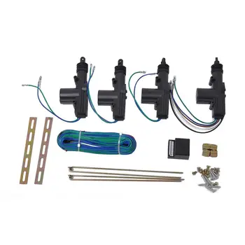 

12V 4Pcs Auto Door Lock Actuator Kit 2 Wires & 5 Wires Auto Locking System Motor Car Remote Control Central Locking Set