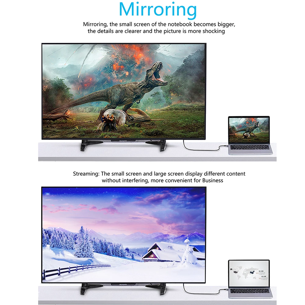 EC-T2 4K 60Hz USB C к HDMI HDTV Кабель/Тип C к HDTV кабель адаптер Тип C USB конвертер кабель конвертер для samsung Asus Dell