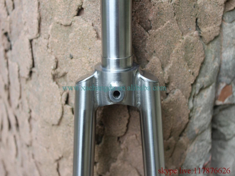 Titanium road frok custom titanium road frok