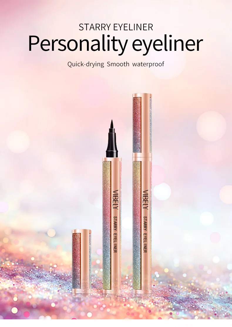 

Starry Sky Glitter Liquid Eyeliner Quick-dry Smooth Eye Liner Waterproof Personality Makeup Eyeliners