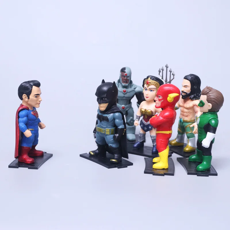 

Very Fun 7-Cute Justice League Superman Batman Flash Neptune Wonder Woman Garage Kit