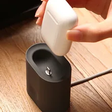 Şarj standı Istasyonu Yumuşak Silikon Mini Taşınabilir Masa şarj standı Standı Tutucu Hava Podlar için Şarj Cihazı(China)