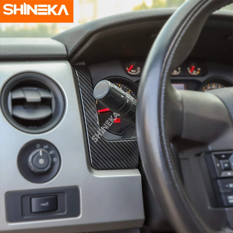 SHINEKA интерьерные молдинги для Ford F150 2009- Аксессуары из углеродного волокна накладка на приборную панель декоративная отделка для F150 2013