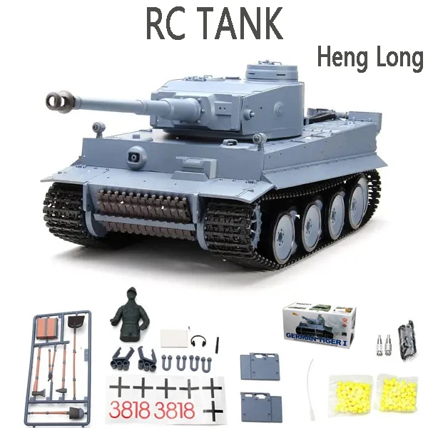 Heng Long 3818-1 2 4G 1/16 Германия Tiger I RC Танк Радиоуправляемый боевой танк версия 6 0 время