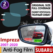 for Subaru Impreza 2007~ Full Cover Anti Fog Film Rearview Mirror Car Accessories WRX STI 2008 2011 2012