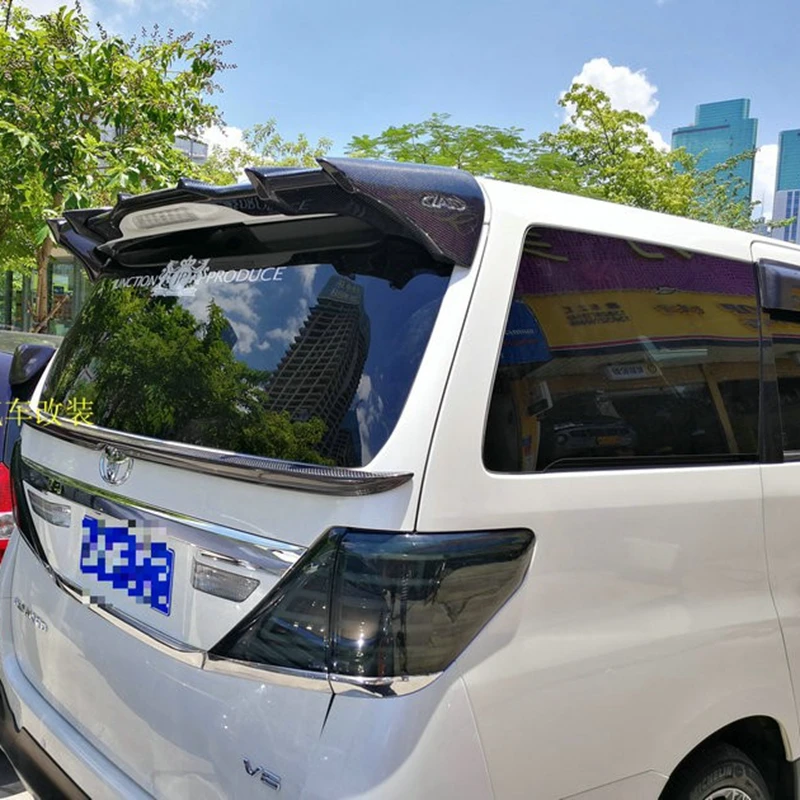 Car Styling Carbon Fibertrunk Boot Wing Roof Lip Spoiler For Toyota Alphard 2012 2013 2014 2015 Spoilers Wings Aliexpress