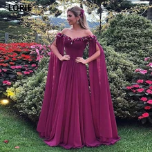 

LORIE Floor Length Sleeves Evening Dresses 2021 Sweetheart Off Shoulder A-Line Chiffon Luxury Party Prom Gowns Robes De Soirée