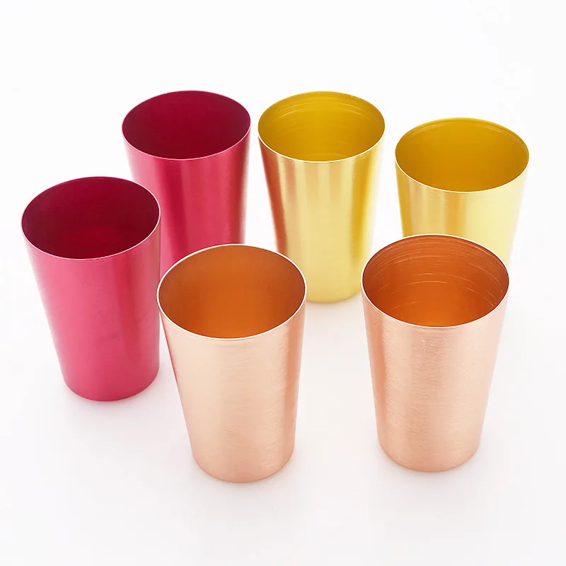 Alumimum красочные горшки чашка для растений детей мыть стекло креативные портативные бутылки многоцелевой Металл чашки производители