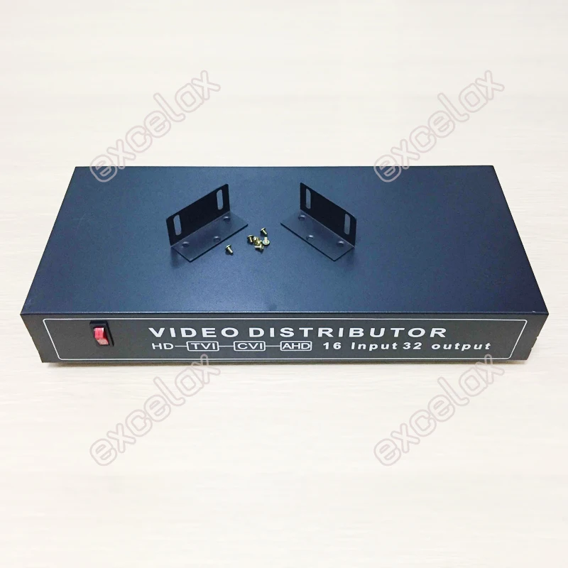 1080P 960P 720P 16CH In 32CH Out AHD CVI TVI CVBS Video Distributor Splitter 1.5U Rack Mount for Analog HD CCTV Security System