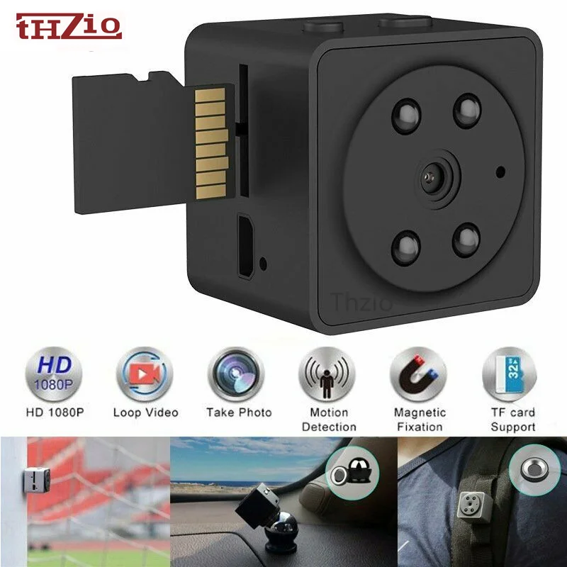 

Thzio Mini Camera HD 1080P DVR Camcorder Infrared Night Vision Motion Detection Sport Camera Micro Pocket Cam for sq11 sq13 sq23