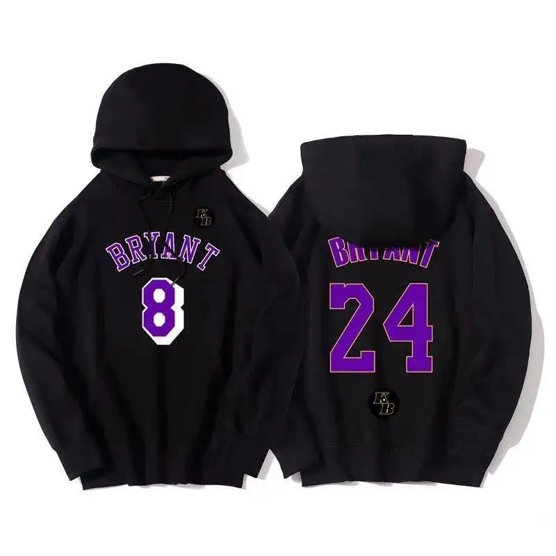Men Hoodies Basketball Fans Bryant 8 24 Sports Print Sweatshirts Crewneck Sportswear Hooded Casual Tops Spring Pullover
