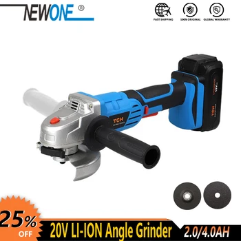 

NEWONE 18V Cordless Power Tool Li-ion Angle Grinder with lithium battery for Polishing, cutting, grinding