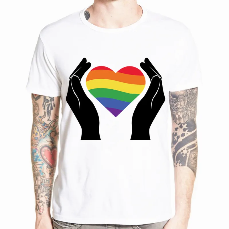 

Men and Women Top Tee LGBT Pride Month T Shirt LGBTQ Pride Tee Hip Hop Short Sleeve Casual Printed T-shirt