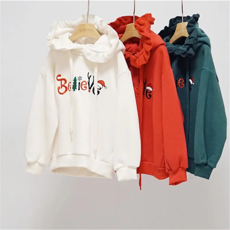 

Kids Sweatshirt 2019 Bebe Korean Baby Boys Girls Christmas Shirts Fall Clothes Toddler Long Sleeve Hooded TShirt Letter Tops