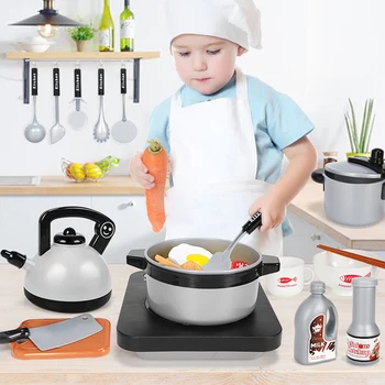 

36 Pieces Children Mini Kitchen Toy Cookware Pot Pan Kids Pretend Cook Play Toy Simulation Kitchen Utensils Toys Children Gift