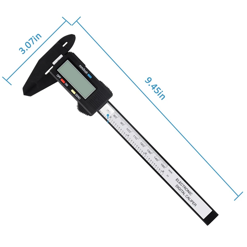6 дюймов 0-150 мм электронные цифровые Штангенциркули большой экран из нержавеющей стали деревообрабатывающие измерительные приборы