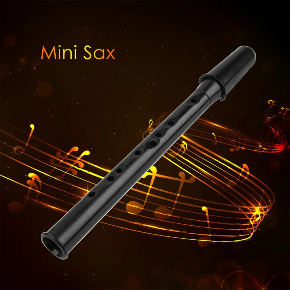 Твердый ABS Мини переносной саксофон Sax с альт мундштуком деревянный духовой инструмент Регулировка детей развлечения Музыкальные инструменты