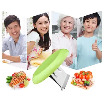 

New Hot Creativity Food Cutting Aid Stainless Steel Bone Cutting Booster Knife Back Knife Cap Knife Holder Kitchenware