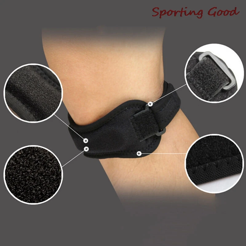 1PCS Hot Sale Adjustable Black Patella Knee Tendon Strap Protector Guard Support Pad Belted Sports Knee Brace Wholesale