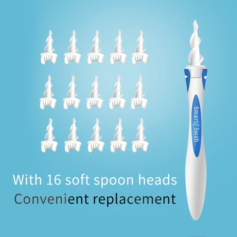 360 degree creative rotary spiral ear scoop silicone soft ear scoop ear cleaner 4