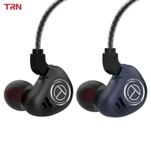 TRN V90 4BA+ 1DD Гибридный IEM 5 драйвер развязывает металлические наушники в ухо Внутриканальные наушники HIFI монитор Спорт Бег этап 2Pin V80