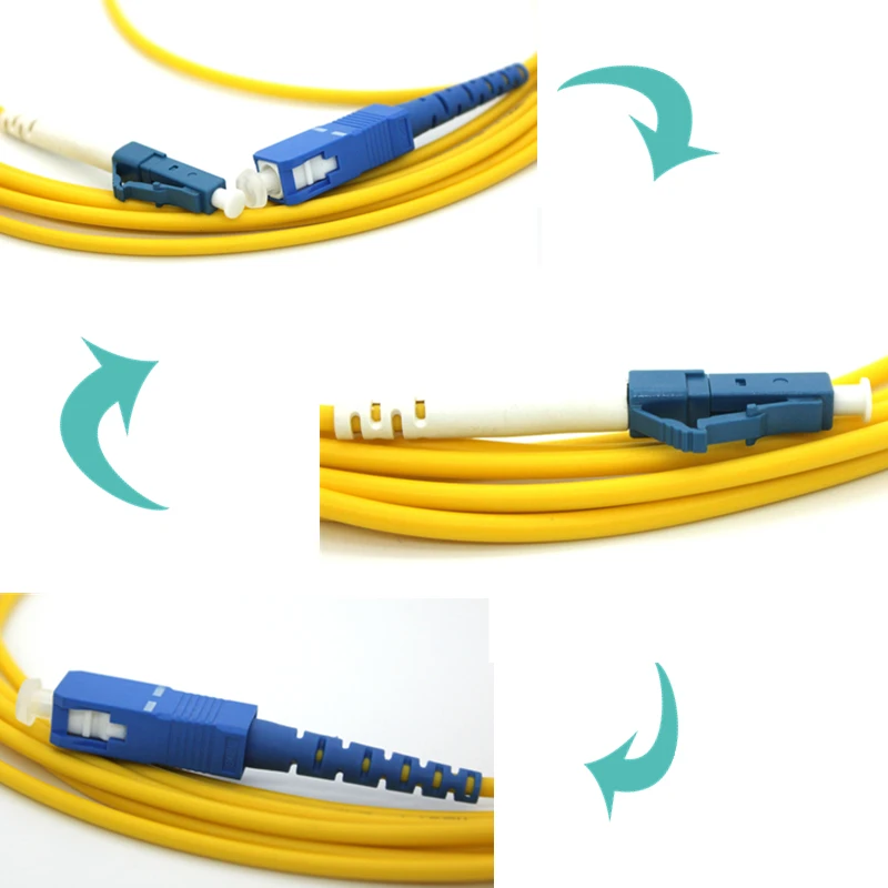 Cabo de remendo de fibra ótica lc