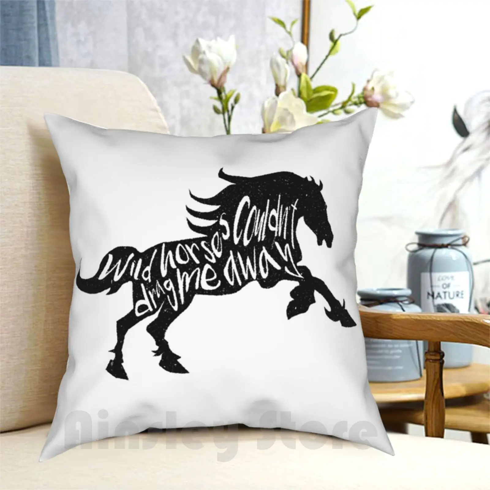 

Wild Horses Pillow Case Printed Home Soft DIY Pillow cover Stones Wild Horses Sticky Fingers The Dave Mathews Dave Matthews