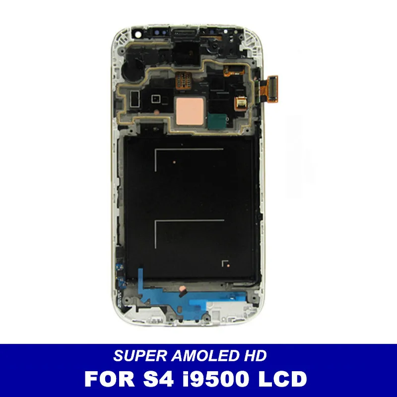 

Sensor AMOLED LCD For Samsung Galaxy SIV S4 i9500 Display Touch Digitizer Screen with Frame Dark Blue/White/Black Replacement