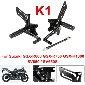 

CNC Motorcycle Footrest Footpegs Foot Peg Pedal Rearset For Suzuki SV650 SV650S GSXR600 GSXR750 GSX-R1000 K1 D40