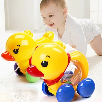 

Baby Rattles Pull rope Duck Animals Hand Jingle Shaking Bell Car Rattles Toys Music Handbell for Kids