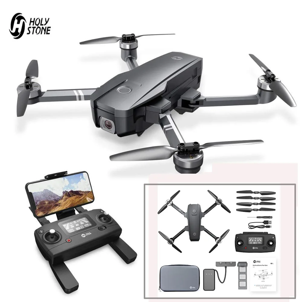 

Holy Stone HS720 Upgraded 4K Drone GPS 5G FPV Wi-Fi FOV 120Â°Camera Brushless Quadcopter 26 Minutes Flight Time With Carrying Bag