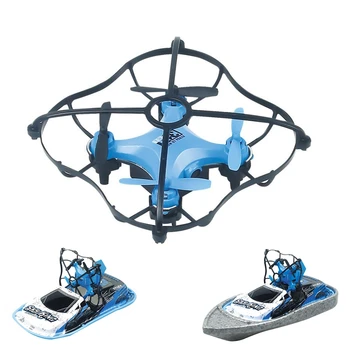 

3-In-1 Fixed High-Speed Aircraft, Sea, Land and Air Remote Control Car Speedboat Mini Aircraft Electric Drift Racing Quadcopter