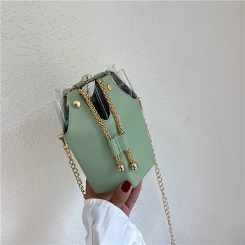 

Small bag female 2020 summer new foreign chain bag fashion wild messenger bucket bag shoulder bag