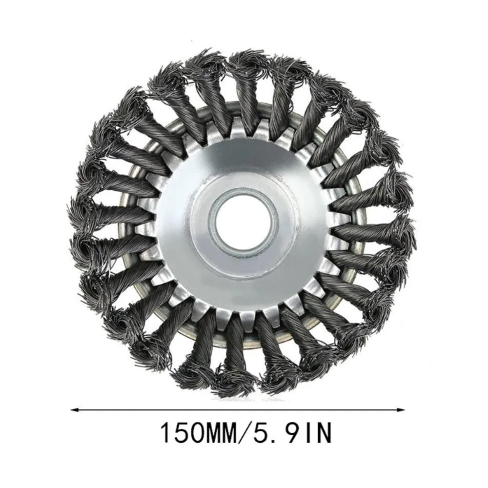 25MM Aperture 8 Inch Steel Wire Weeding Brush Twisted Wire Bowl Type Rotating Wire Wheel garden Weeding machine matching polish12
