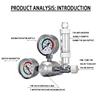 ZRDR DIY Aquarium CO2 Regulator Non-return Bubble Counter Independent Solenoid Valve Kit Fish Tank CO2 Pressure Reducing Valve 2