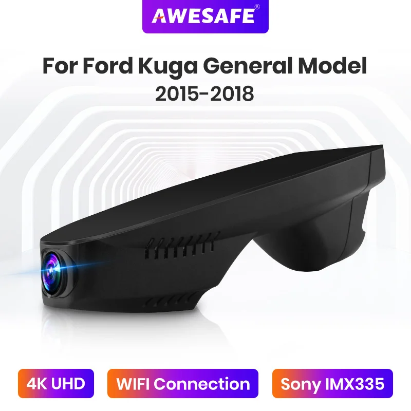 AWESAFE 4K 2160P Wi-Fi камера телефон приложение SONY IMX335 для Ford Kuga общая модель 2015 2016 2017 2018 |