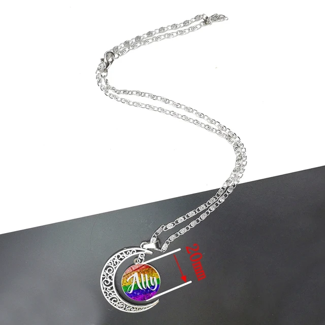 Silver Rainbow Necklace Sterling Silver Be Your Own Rainbow - Etsy