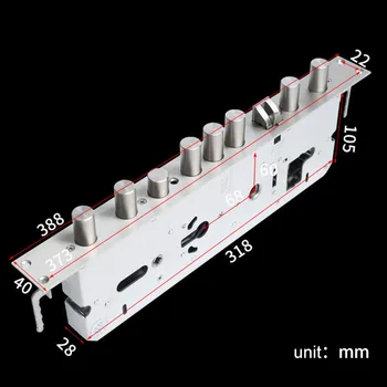 

Stainless steel Lock Body Thick Mechanical fingerprint Hardware Replacement