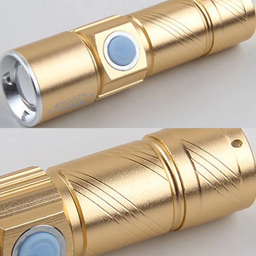 Профессиональный USB фонарик с мигалкой Аккумуляторный Мини Миниатюрный карманный свет портативный Открытый фонарик водонепроницаемый