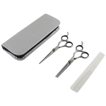 

Smith Chu XK10 Hairdressing Scissor Set Kit Professional Barber Hair Cutting Thinning Shears Flat Teeth Blades Stainless Steel