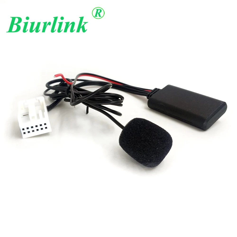 Biurlink 12Pin Hands Free автомобильный CD Changer беспроводной модуль Bluetooth аудио Aux кабель-адаптер для Volkswagen RCD210 RCD310 RCD510
