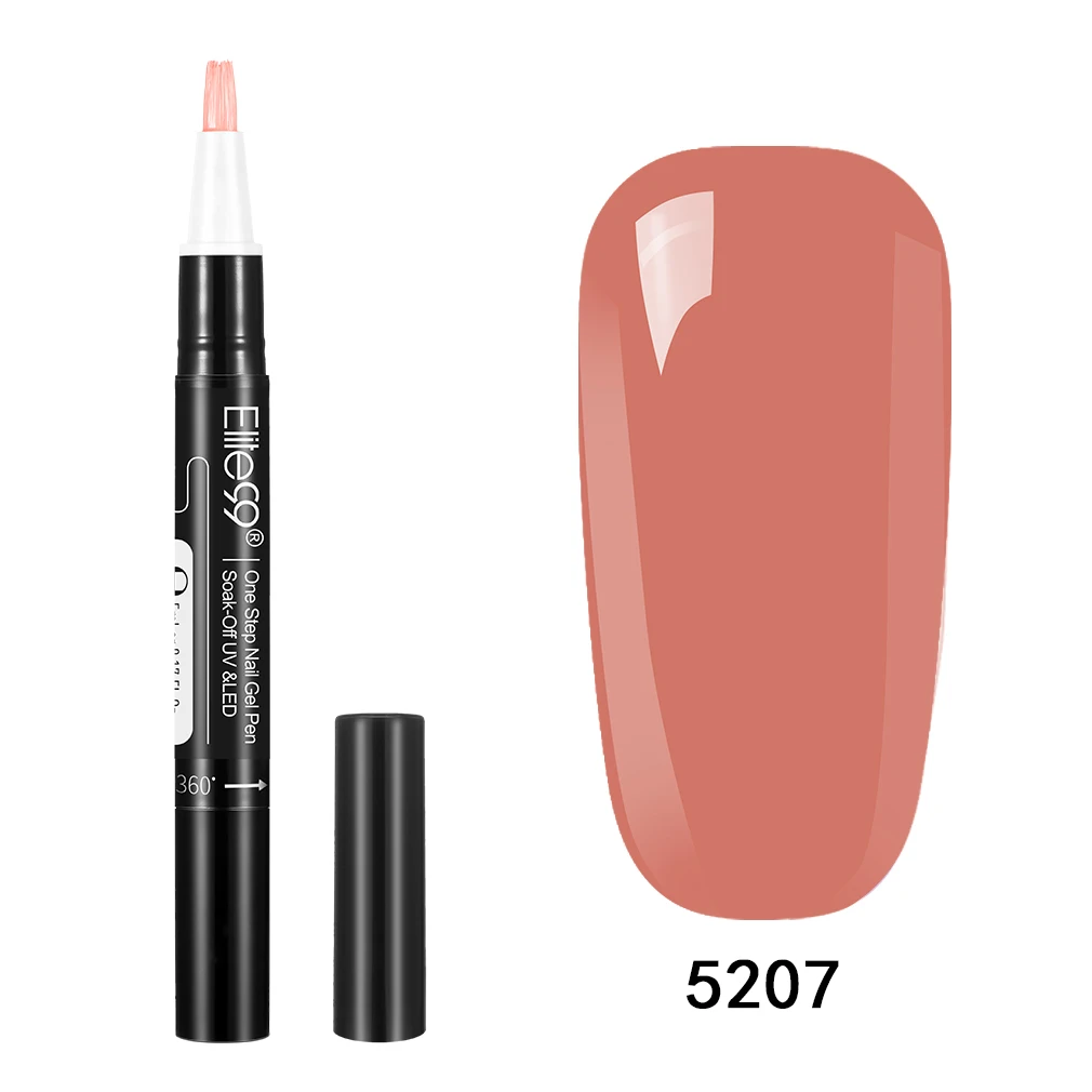 Elite99, 5 мл, ручка для дизайна ногтей, чистый цвет, Гель-лак, карандаш, впитываемый, один шаг, гелевая ручка для ногтей, простая в использовании, УФ-лак для ногтей - Color: 5207