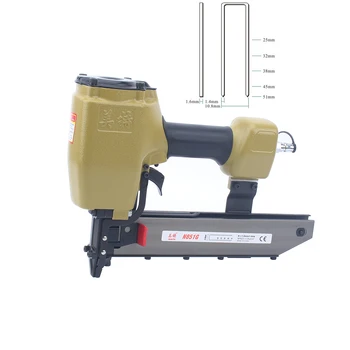 

meite N851G Air Naier 16GA Heavy Duty Stapler Pneumatic Staple Nailer Gun Wood Working Tools For Furniture 51mm U Type Nails